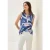 Cecil Dames Gedessineerde blouse top in Blauw