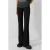 QS bootcut tregging – zwart