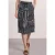 Street One Dames Midirok met elastische tailleband en print in Blauw