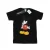 Disney Heren Mickey Mouse boos kijk naar beneden T-Shirt (Zwart)