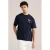 WE Fashion relaxed T-shirt donkerblauw