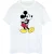 Disney Heren Klassiek Mickey Mouse Katoenen T-Shirt (Wit)