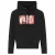 Diesel gescheurd logo zwarte hoodie