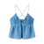 MANGO TEEN top met borduursels – blauw