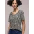 Street One Dames Shirt met minimale print in Blauw