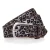 B.BELT Riem  chocoladebruin / zwart / zilver