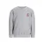 Like Flo rechtvallende sweater met backprint – grijs