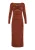 Faina Jurk Dames bruin