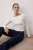 TRENDYOLMİLLA Dames Ecru Effen Lang Getailleerd Blouses