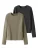 TWO SOON Shirt  kaki / zwart