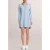 Bella Dahl Long Sleeve A-line Dress Caribbean Wash