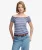 Bardot Off-shoulder Top Slanke Pasvorm Blauw