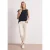 Top met ronde hals en uitgesneden detail