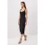 TRENDYOLMİLLA Dames Zwart Effen Maxi Mouwloos Bodycon Jurken