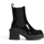 Platform Chelsea Boots in Patentleer Style