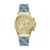 GUESS Analoog horloge ‘Charisma’  navy / smoky blue / goud