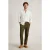 White Stuff Drawstring Linen Blend Trouser Khaki Green