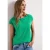 Street One Dames Shirt met boothals en decoratief detail in Groen