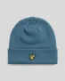 Lyle & Scott Merinowolmix Beanie – Blauw