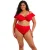 Elomi high waist bikinibroekje Plain Sailing rood