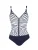 SUNFLAIR Badpak  donkerblauw / wit