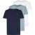 Petrol Industries – 3-pack T-shirts Heren – Marineblauw/Wit/Ocean