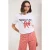 TRENDYOLMİLLA Dames Wit Grafisch Kort Regular fit T-shirts