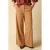 Sissy-Boy katoenen wide leg gestreepte broek – lichtbruin