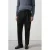 Mango Man relaxed fit pantalon met plooien – zwart