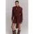 Refined Department korte geruite rok – donkerrood