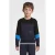 Orange Stars colourblock longsleeve met printopdruk Chase multi