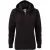 Russell Dames Premium Authentieke Hoodie met rits (3-laagse stof) (Zwart)