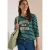 Shirt met 3/4-mouwen, boothals en strepen