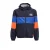 Orange Stars colourblock sporty jacket donkerblauw