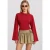 Ronde Hals Lange Mouw Blouse