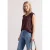 Shirt met afhangende schouders en elastische zoom