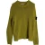 Stone Island grof gebreide trui met ronde hals in gele wol