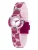 Hip Hop Horloge  donkerlila / rosé / wit