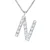 Collar ABC Diamonds 0,08 Cts BRIEF “N” 18K wit