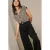 LOLALIZA blouse met panterprint – beige