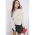 TRENDYOLMİLLA Dames Beige Slogan Lang Regular fit Sweatshirts