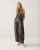 Summum Balloon Trouser Soft Faux Leather 4s3043-12526 Broek 754 Dark Chocolate