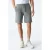 Rechte short met normale taille en trekkoord