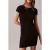 Calvin Klein Ss Color Block Cotton Dress Black