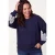 Miss Etam Plus sweater – donkerblauw