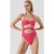 Karl Lagerfeld Karl Rib Rio Swimsuit Bright Rose