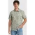 No Excess Shirt Short Sleeve Allover Printed Green
