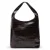 Manfield leren shopper donkerbruin