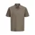 JACK & JONES ESSENTIALS regular polo met textuur bruin