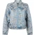 Jansen Amsterdam Qwen jasje 219 gj bomber long sleeve gold jacquard 000750 aquamarijn